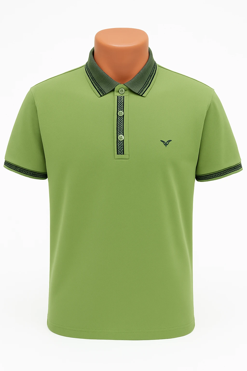 Polo yaka, kısa kollu tişört