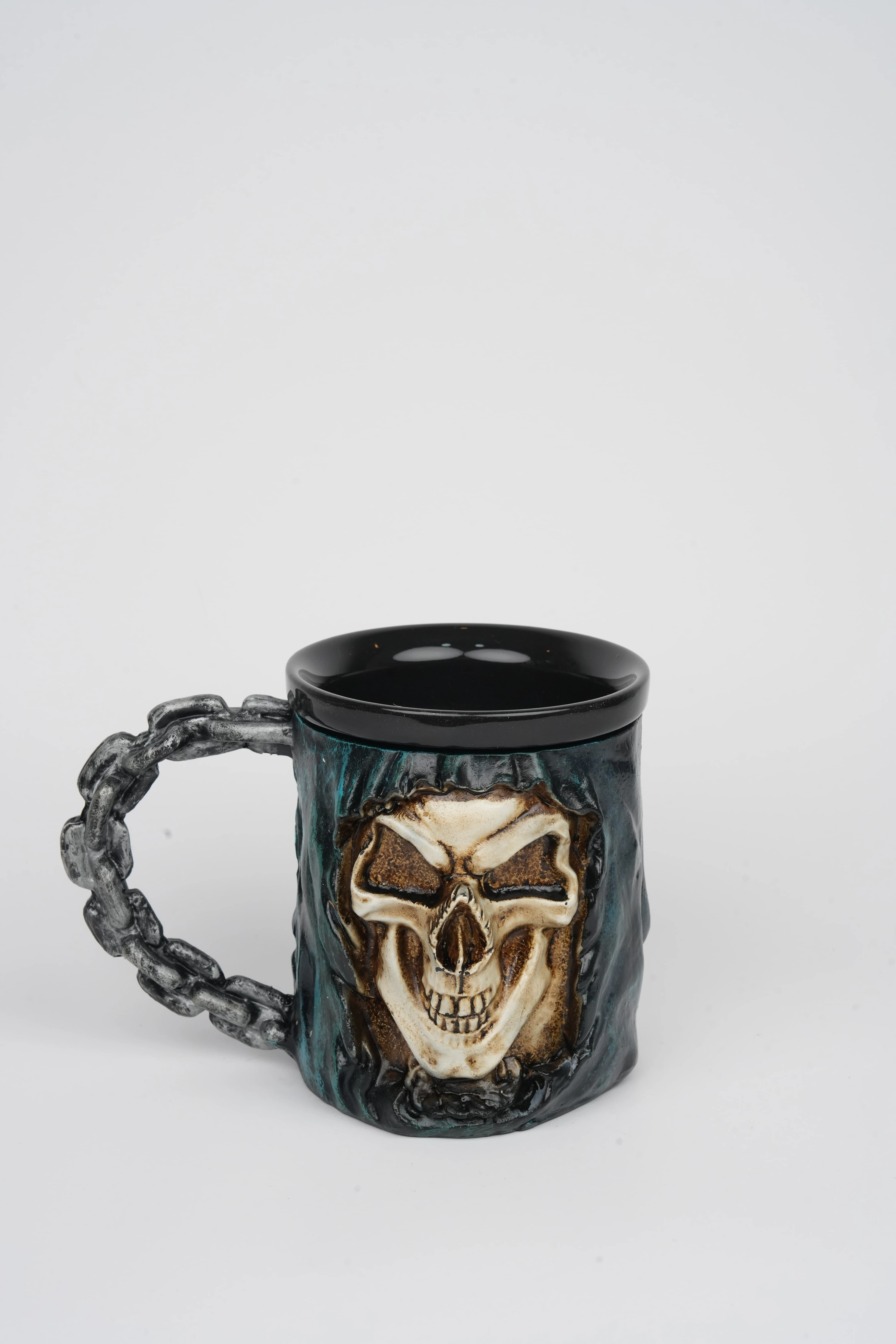 3D Kabartmalı Tasarım Kupa - Azrail Temalı Kupa