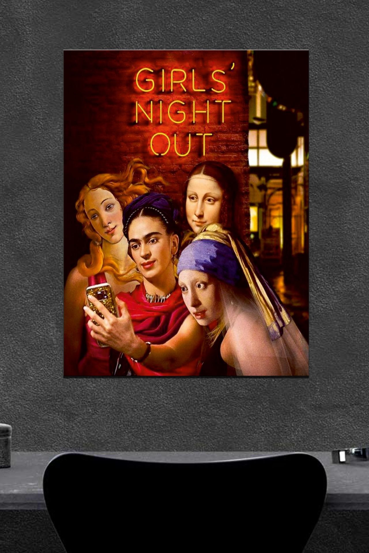 Girls Night Out  Ahşap Poster