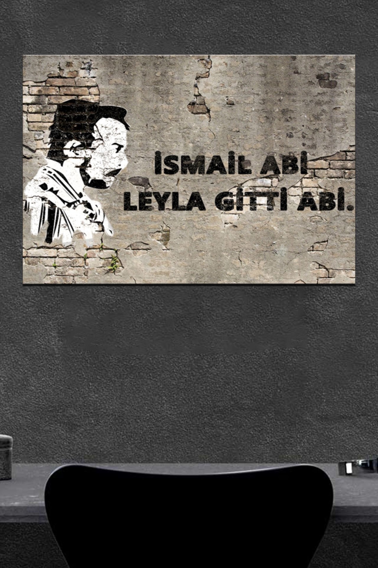 Leyla Gitti Abi Ahşap Poster