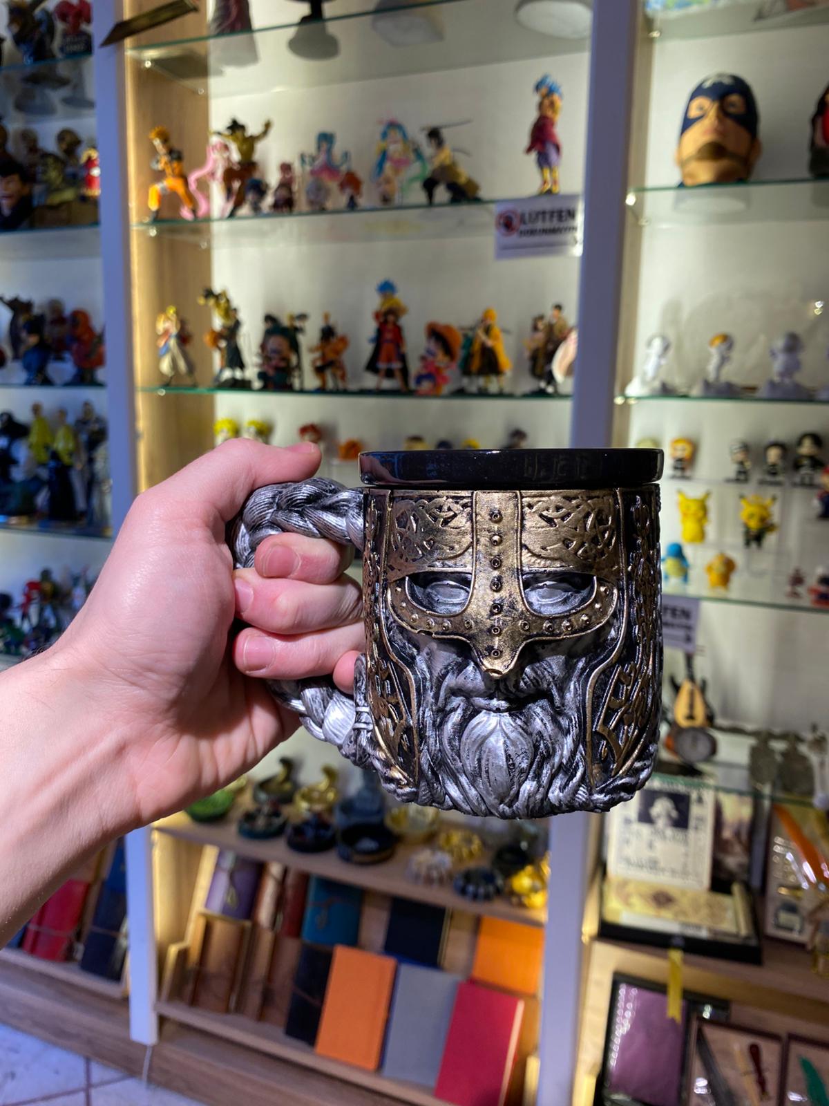 3D Kupa Hediye - Viking Miğferli Savaşcı Kupa, Tasarım Kupa 