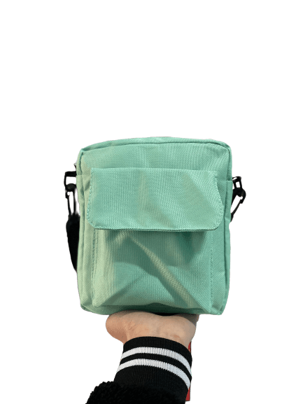 Su yeşili çapraz çanta