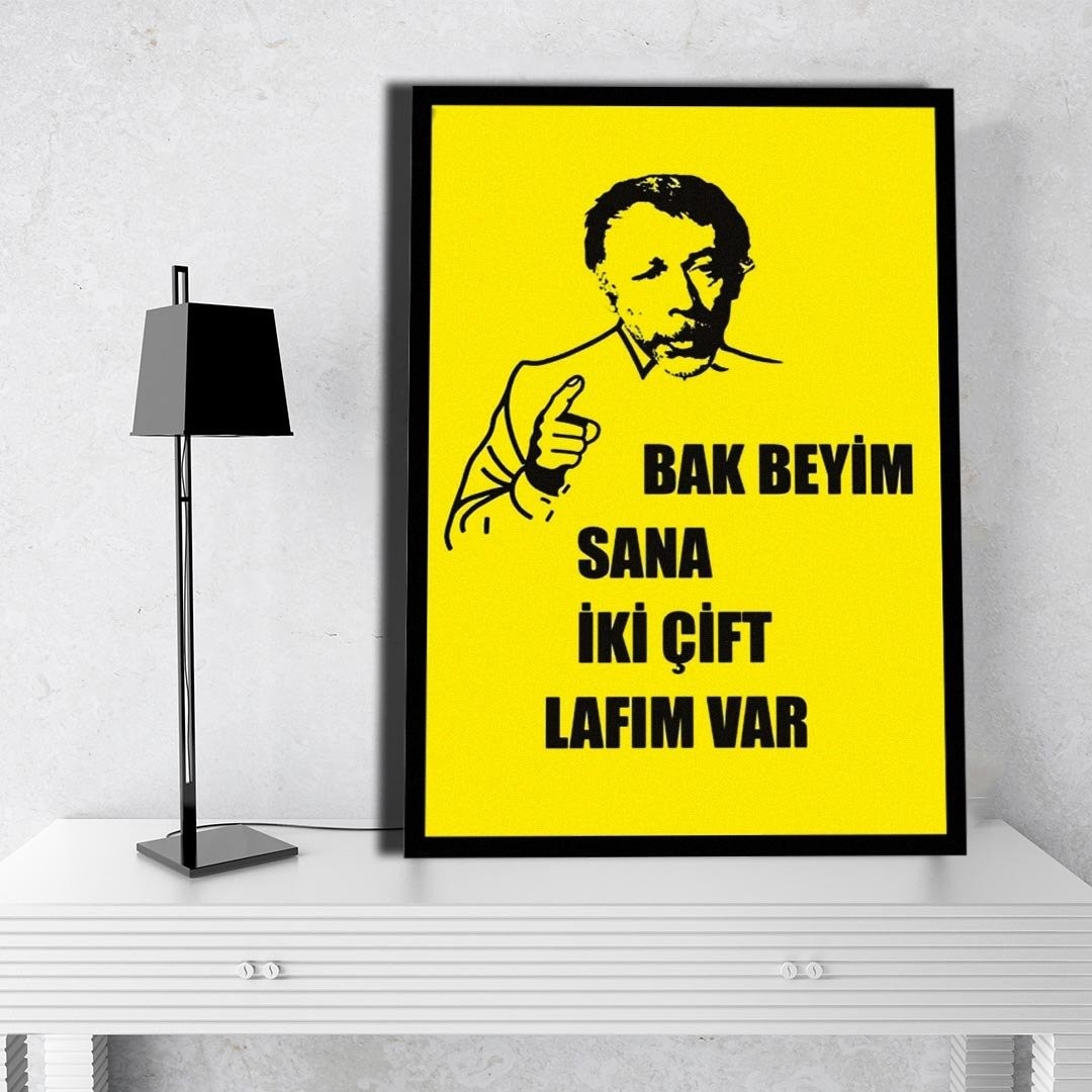 Bak Beyim Ahşap Poster