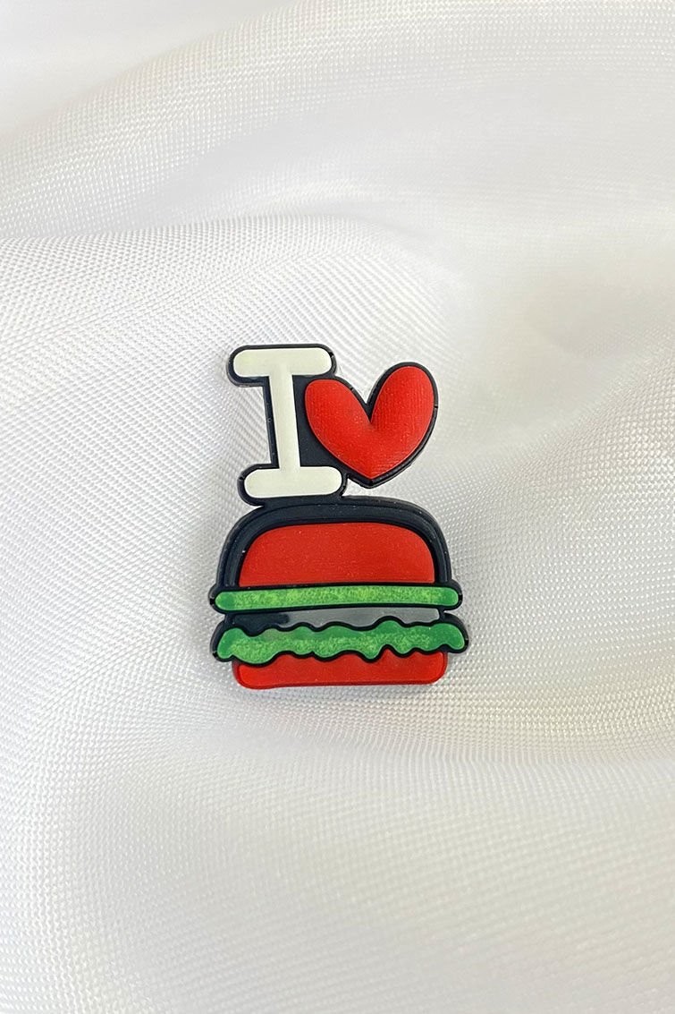 Broş - I Love Burger