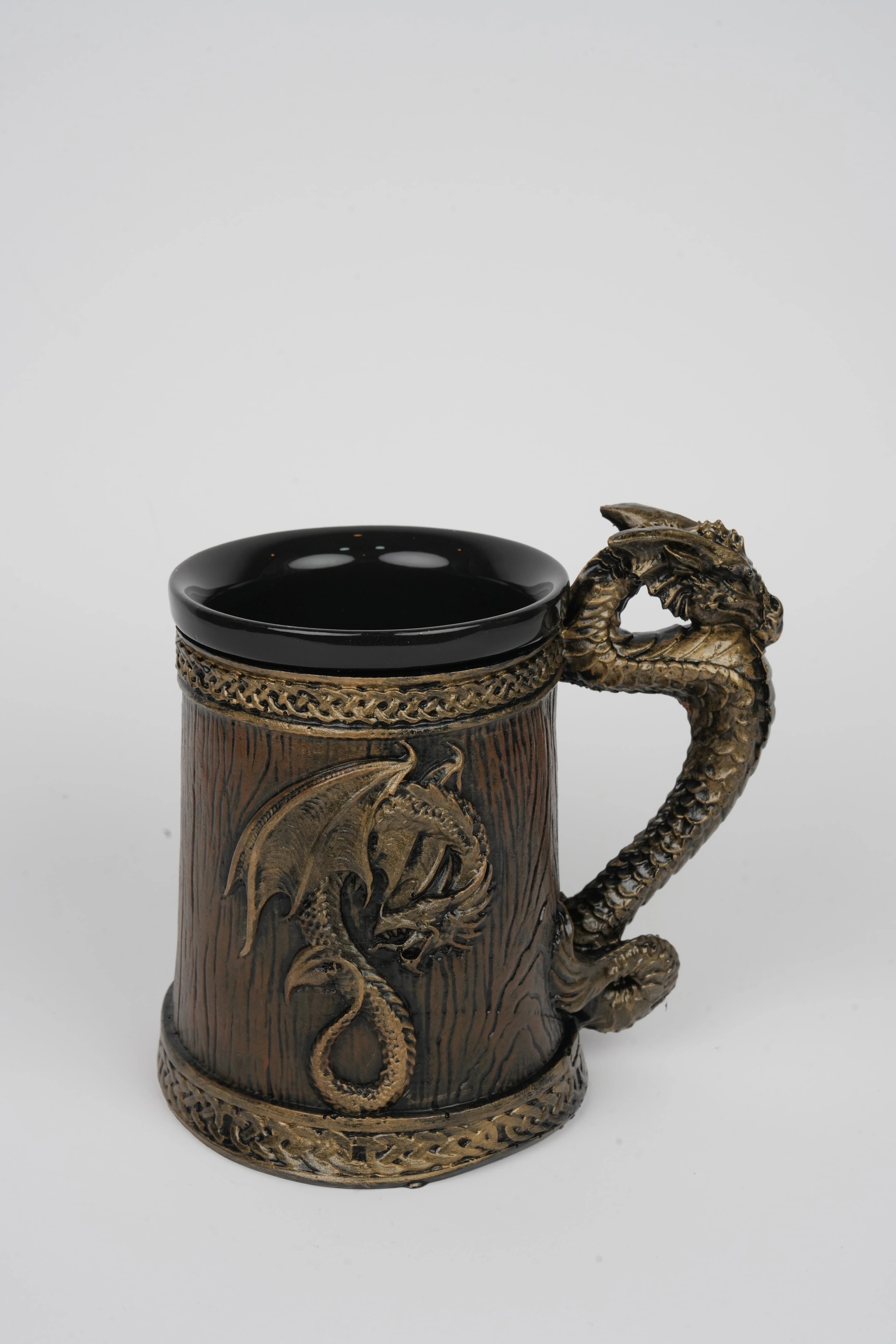 3D Tasarım Kupa - Ejderha Fıçı El Boyaması Seramik & Polyester Kupa