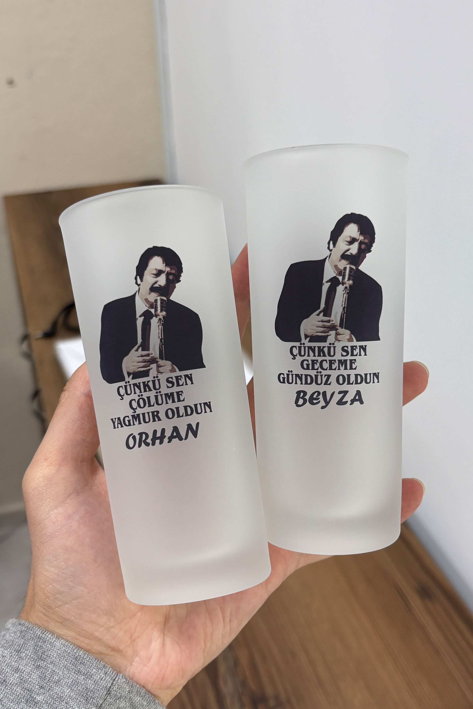 Müslüm Gürses Kişiye Özel Rakı Bardağı