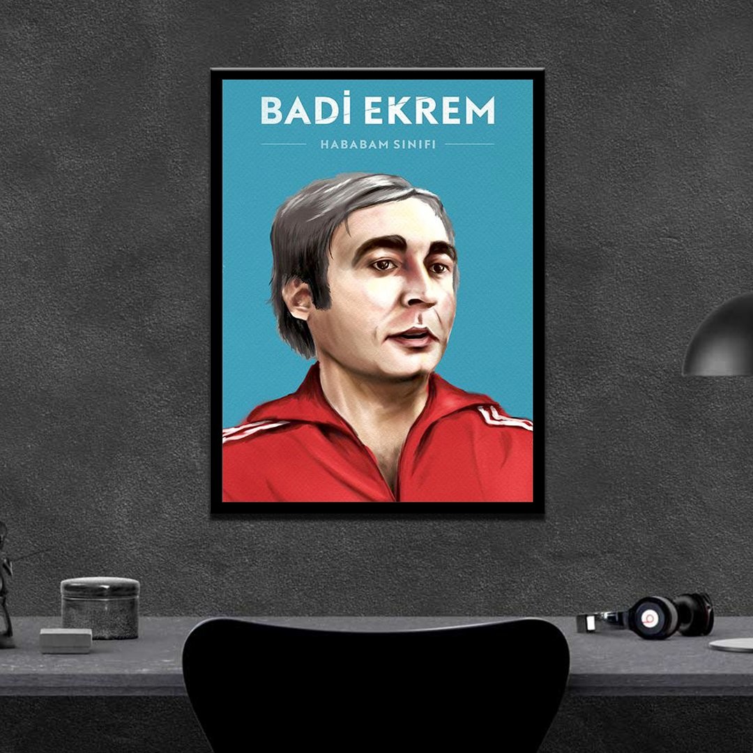 Badi Ekrem Ahşap Poster