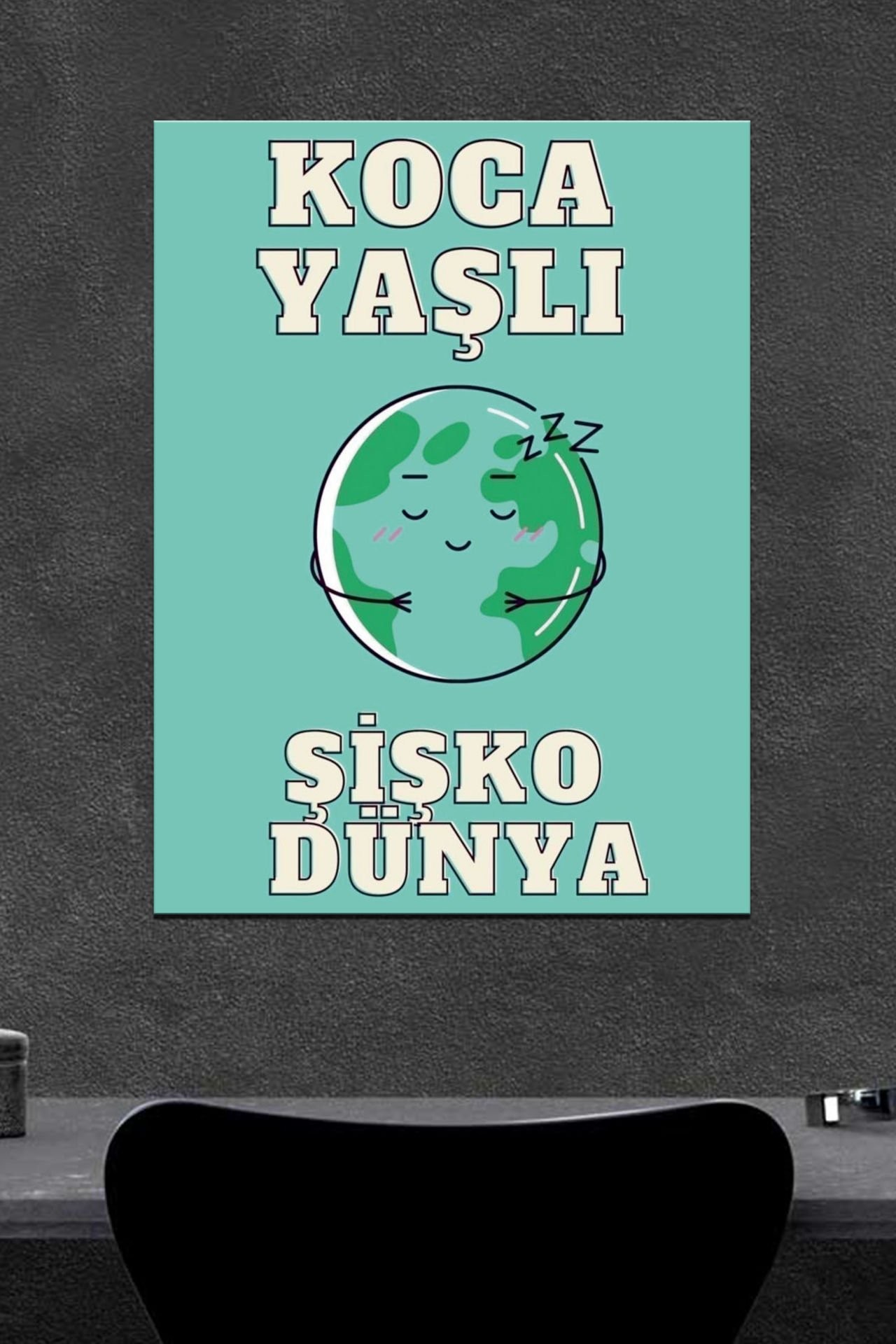 Koca Yaşlı Ahşap Poster