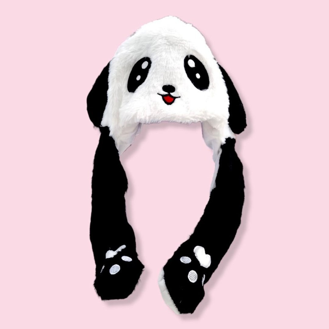 Işıklı Hareketli Kawaii Şapka Panda
