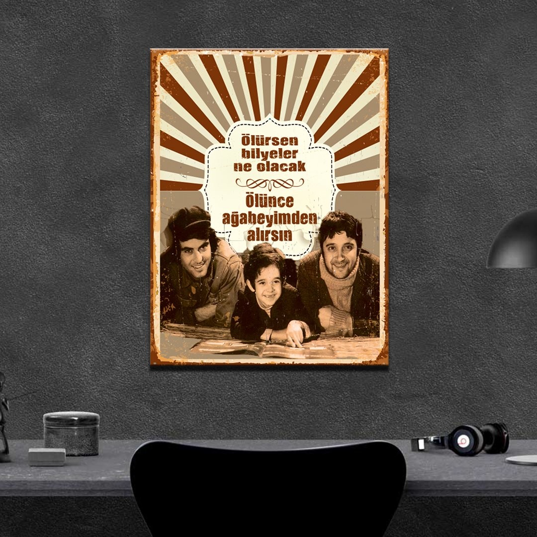 Ölünce Bilyeler Ne Olacak Ahşap Poster