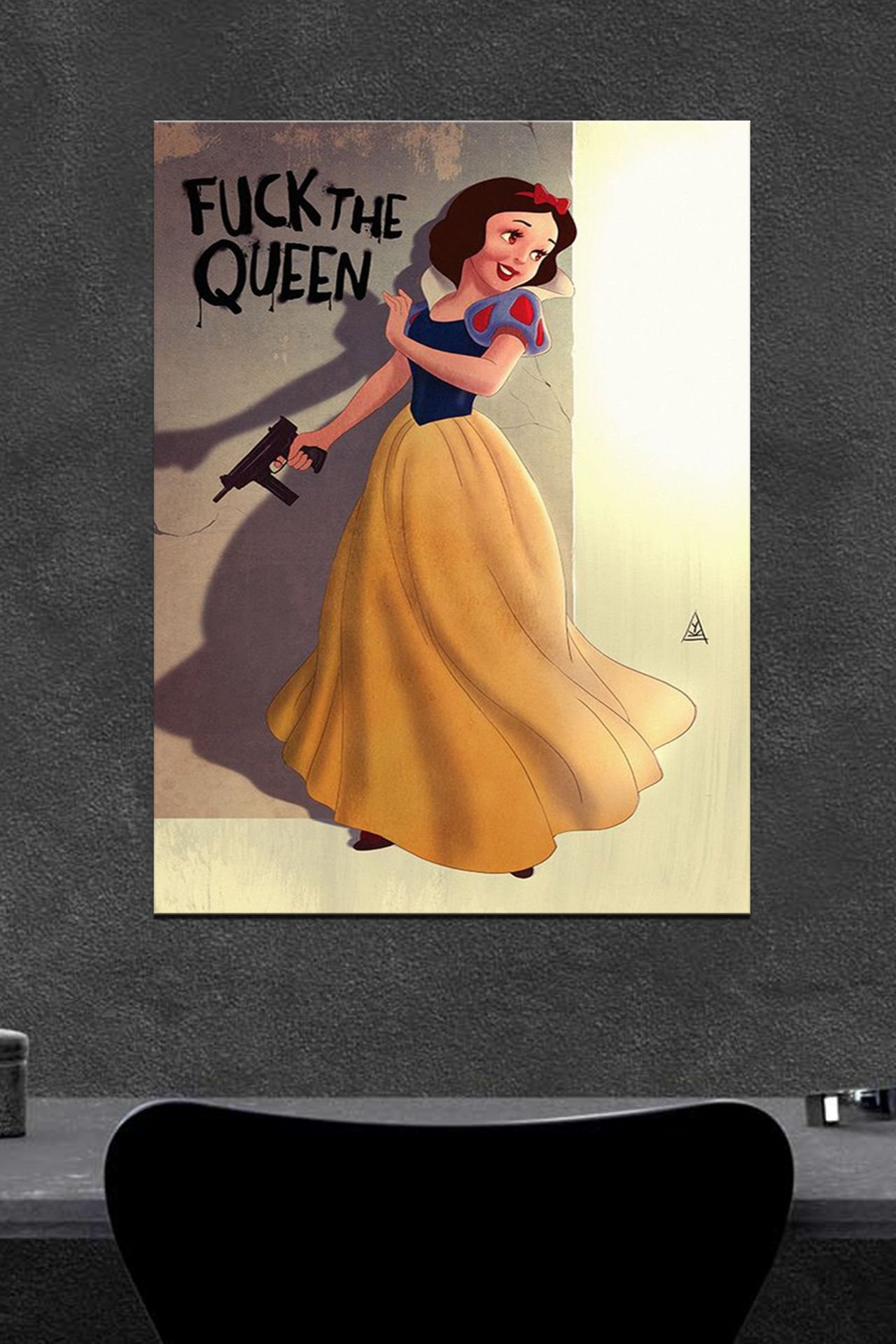 Fcuk The Queen Ahşap Poster