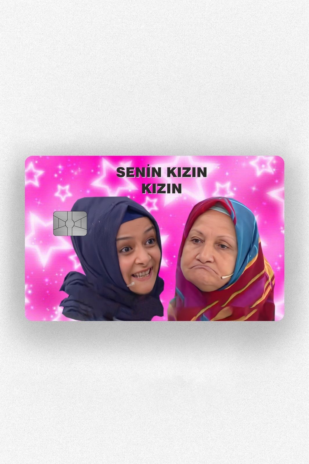 Kart Kaplama Etiketi - Senin Kızın Kızın