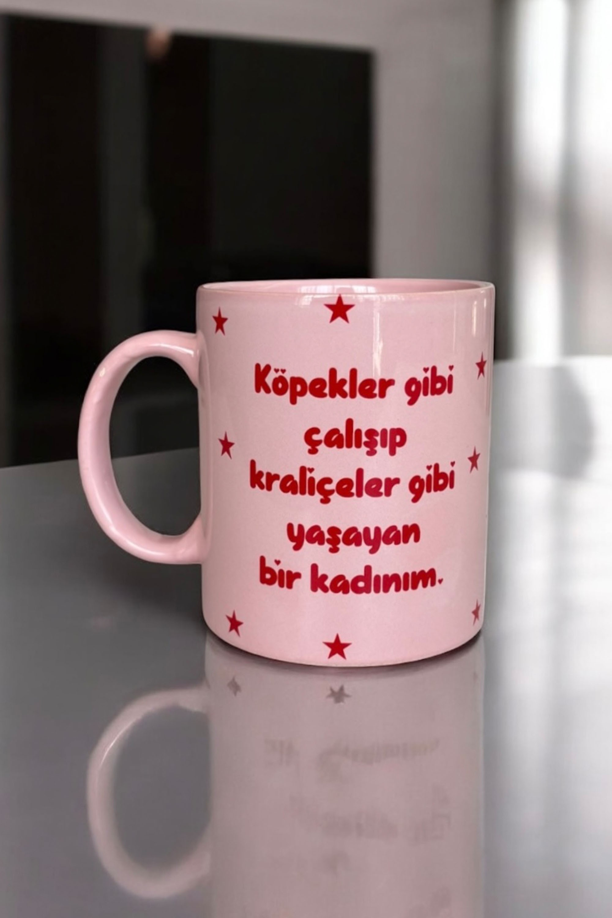Kupa Bardak Pembe - Kraliçeler Gibi 