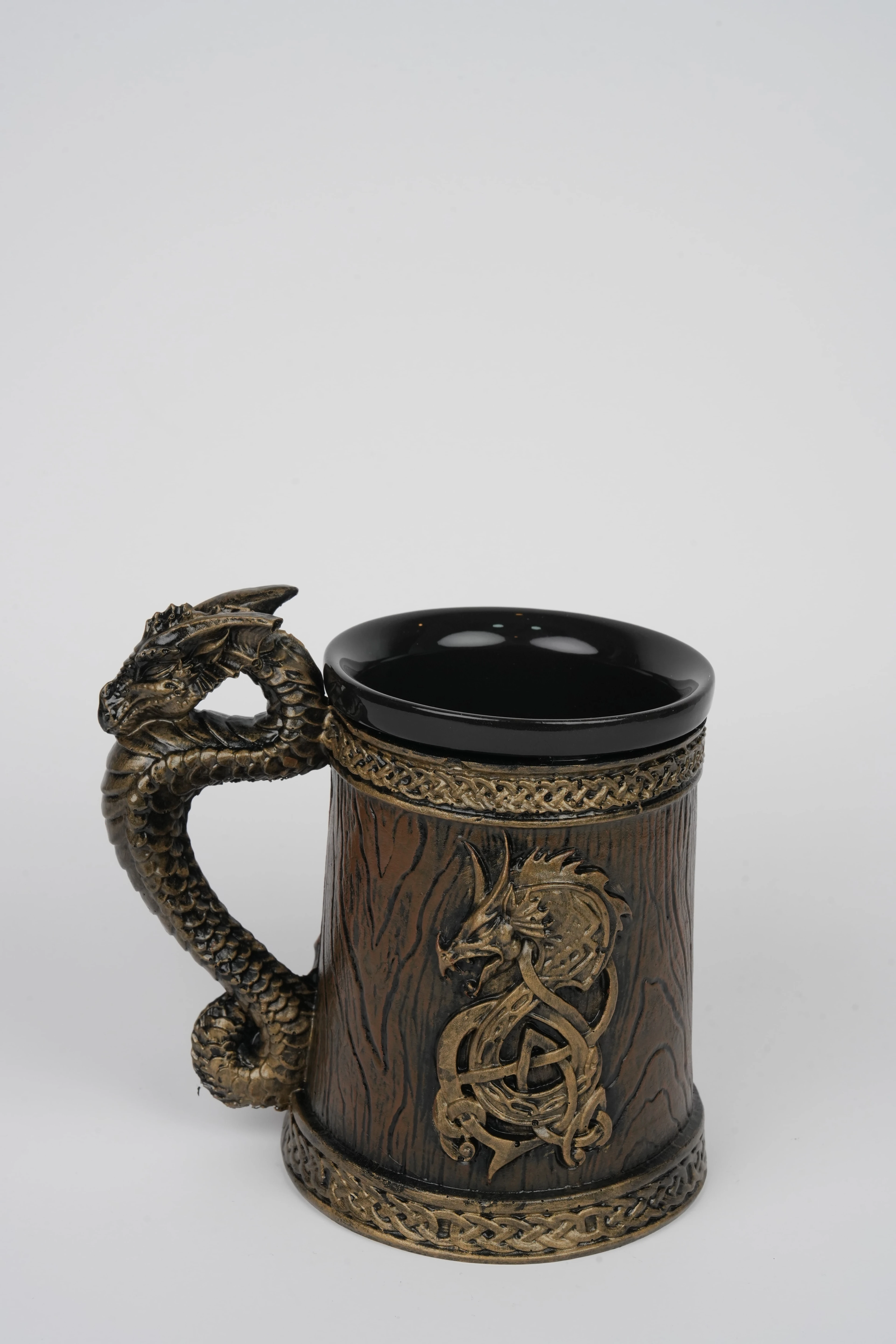 3D Tasarım Kupa - Ejderha Fıçı El Boyaması Seramik & Polyester Kupa