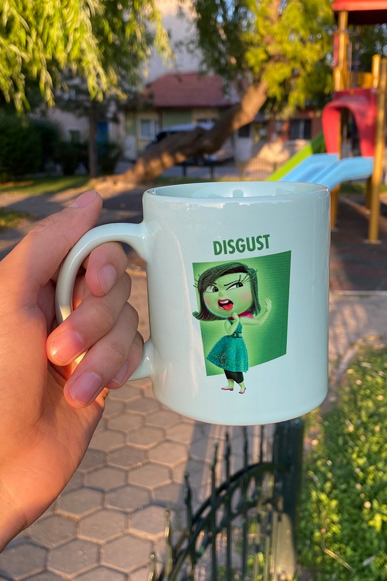 Kupa Bardak Yeşil - Inside Out Disgust Ters Yüz Tiksinti