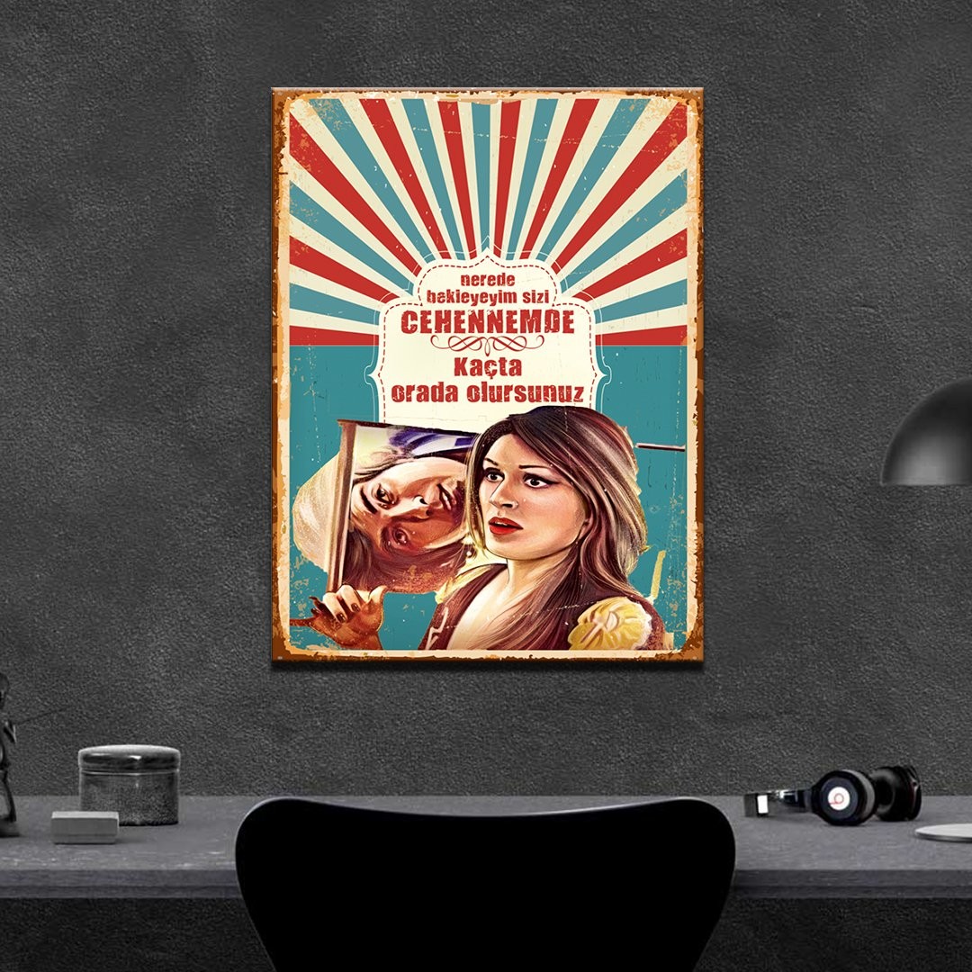 Kaçta Orda Olursunuz Ahşap Poster