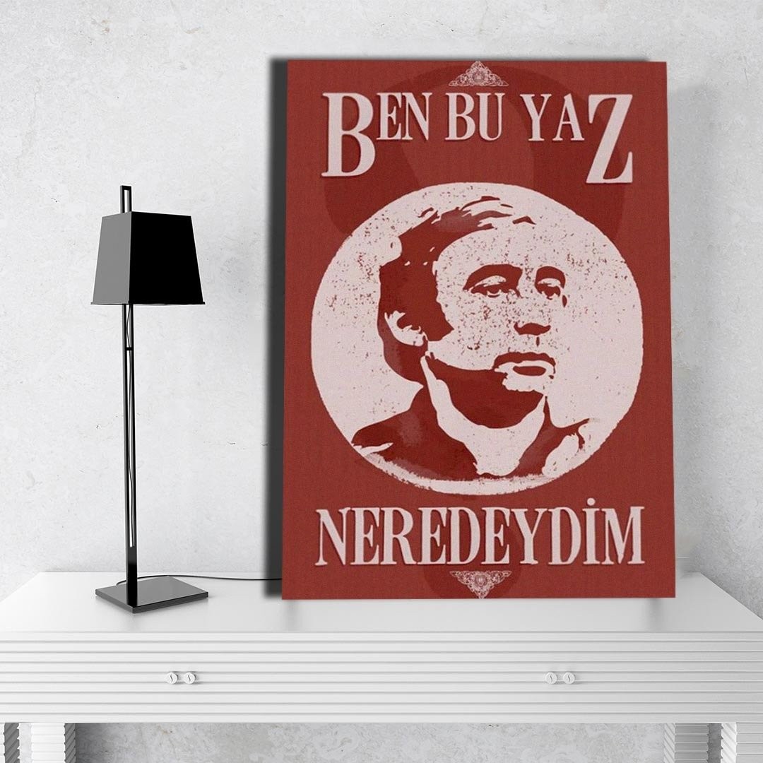Ben Bu Yaz Neredeydim Ahşap Poster