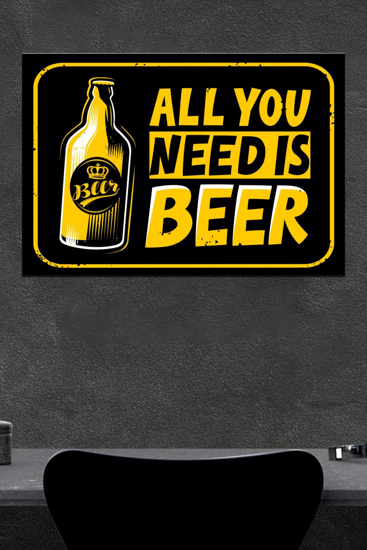 All You Need İs Ahşap Poster