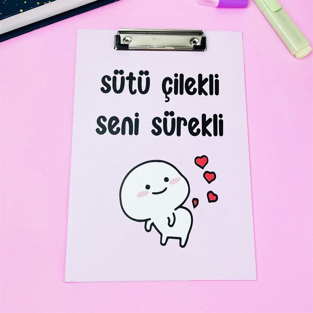 Sütü Çilekli Seni Sürekli Sekreterlik