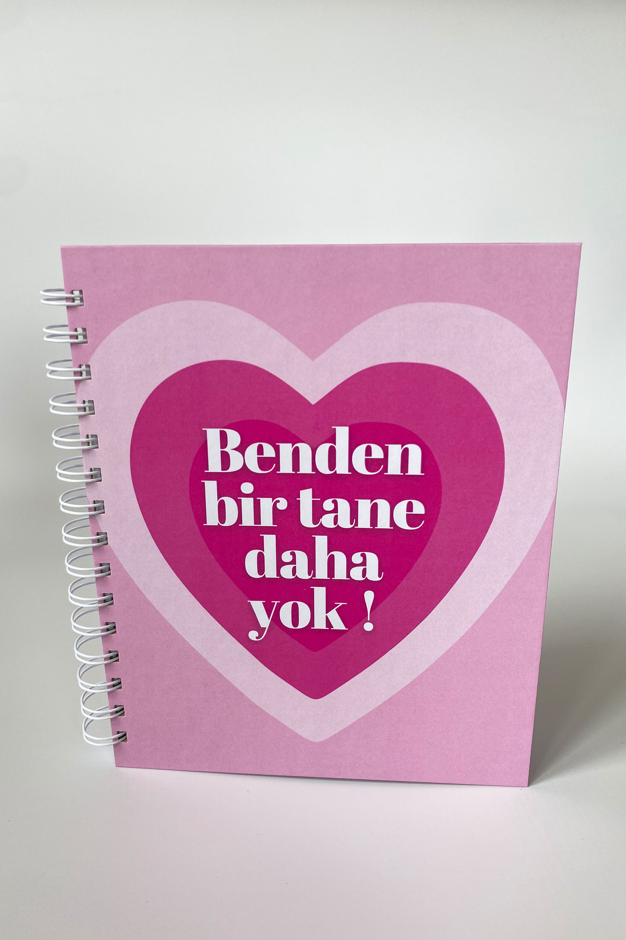 Spiralli Sert Kapak Defter - Benden Bir Tane Daha Yok