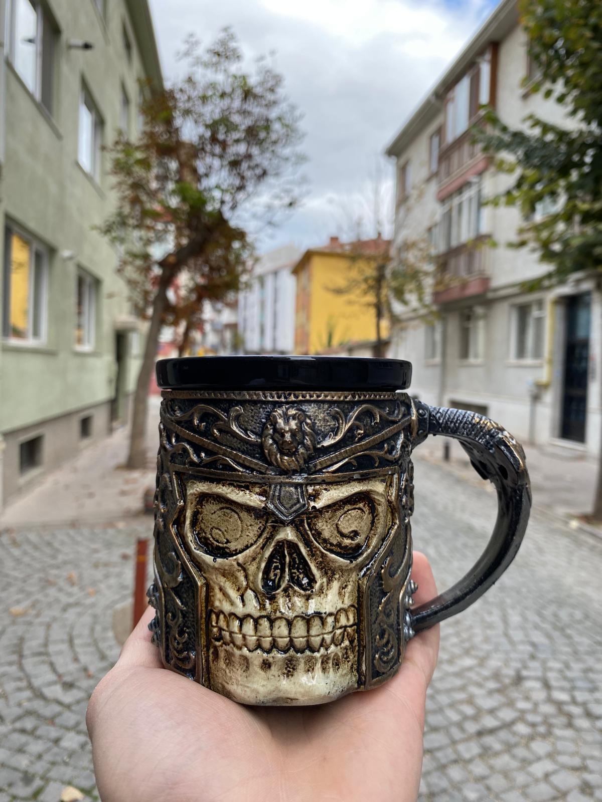 3D Tasarım Kupa - Kral İskelet Kupa