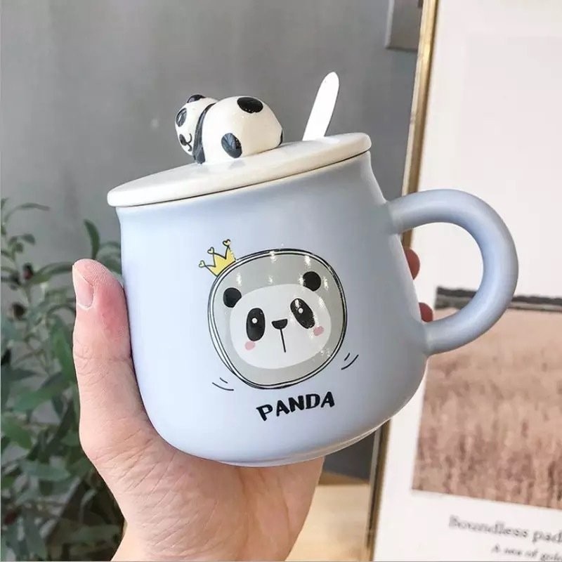 Panda Mavi Tasarım Kupa
