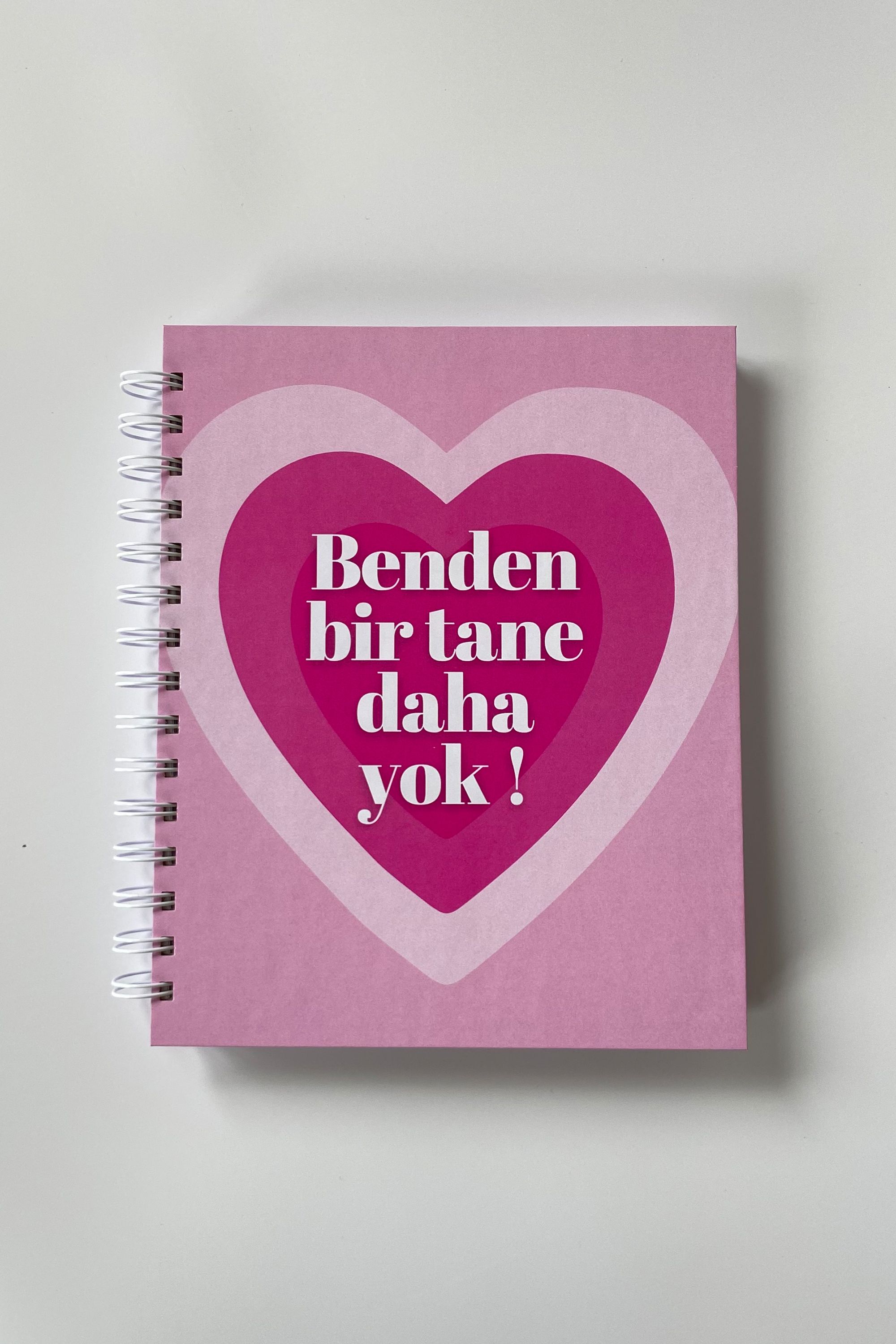 Spiralli Sert Kapak Defter - Benden Bir Tane Daha Yok