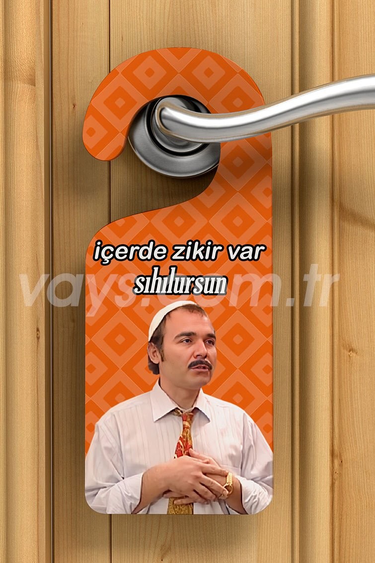 Rahatsız Etmeyin Kartı - Burhan İçerde Zikir Var