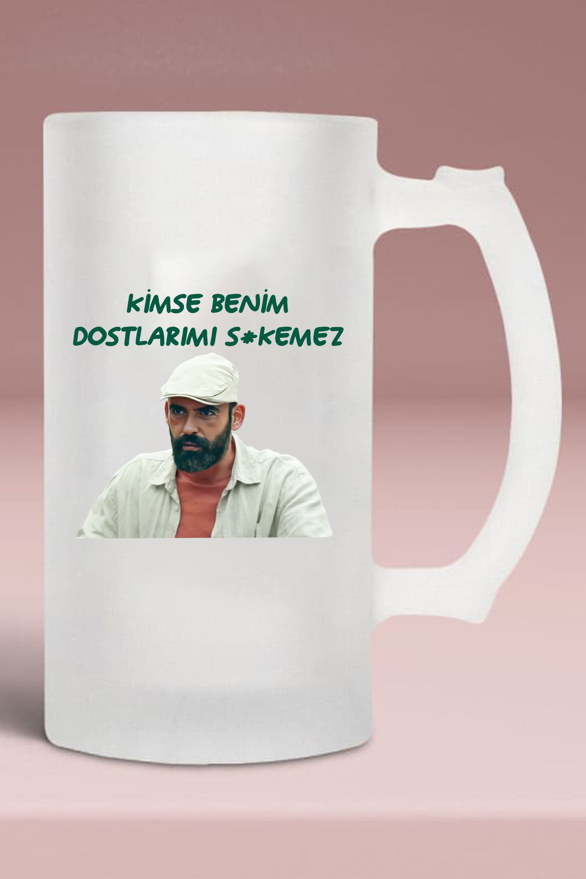 Buzlu Cam Bira Bardağı - Kimse Benim Dostlarımı S*kemez