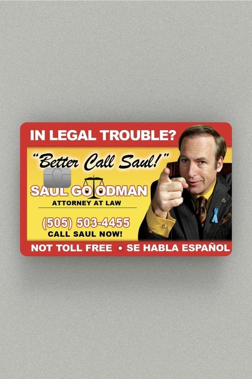 Kart Kaplama Etiketi - Better Call Saul