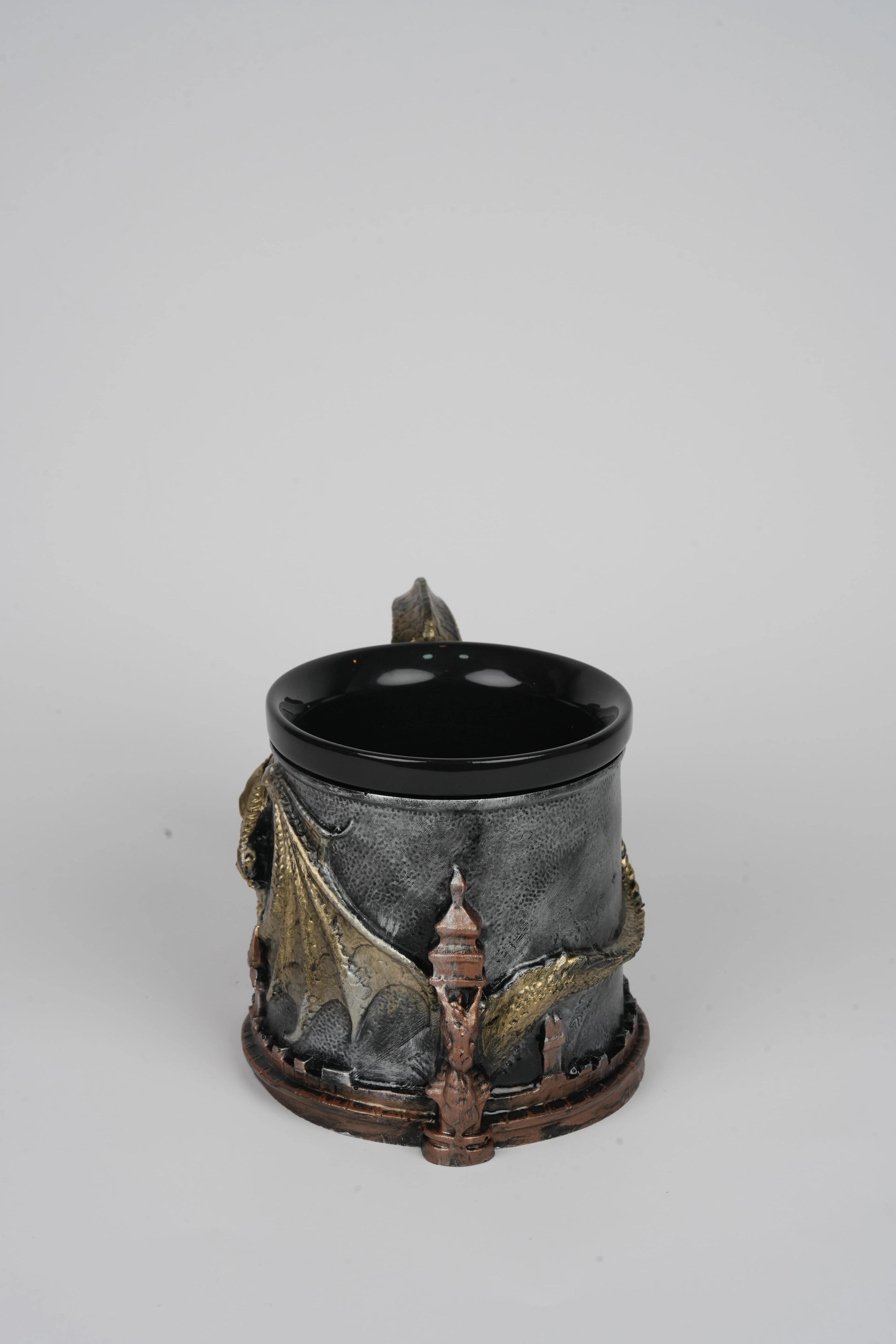 3D Tasarım Kupa - Gold Ejderha Temalı Kupa