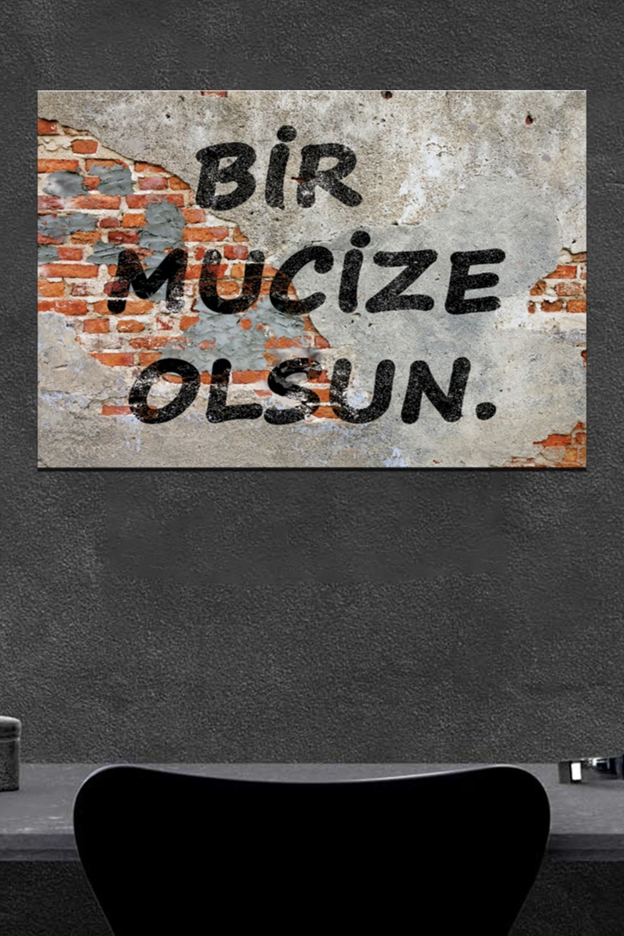 Bir Mücize Olsun Ahşap Poster