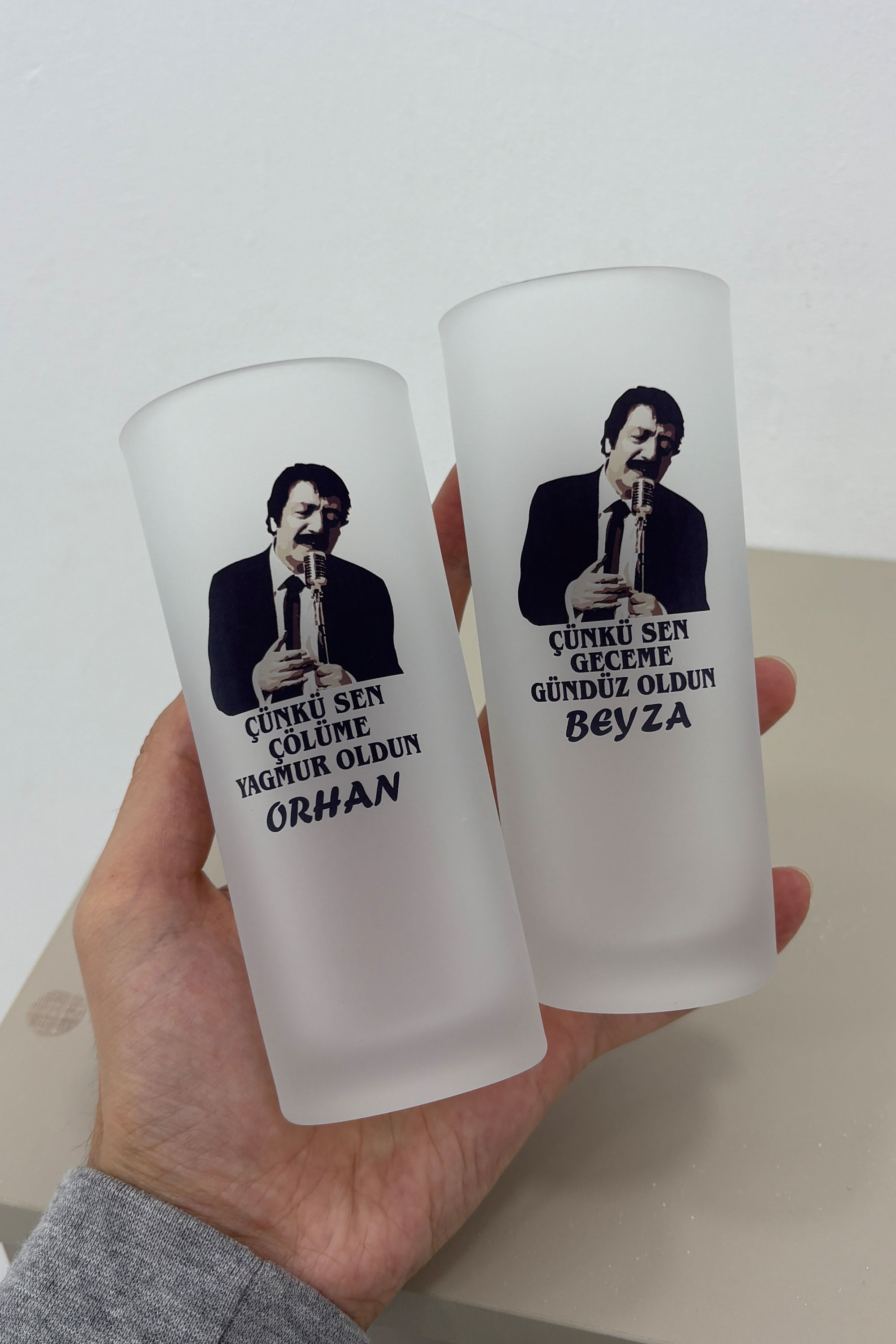 Müslüm Gürses Kişiye Özel Rakı Bardağı