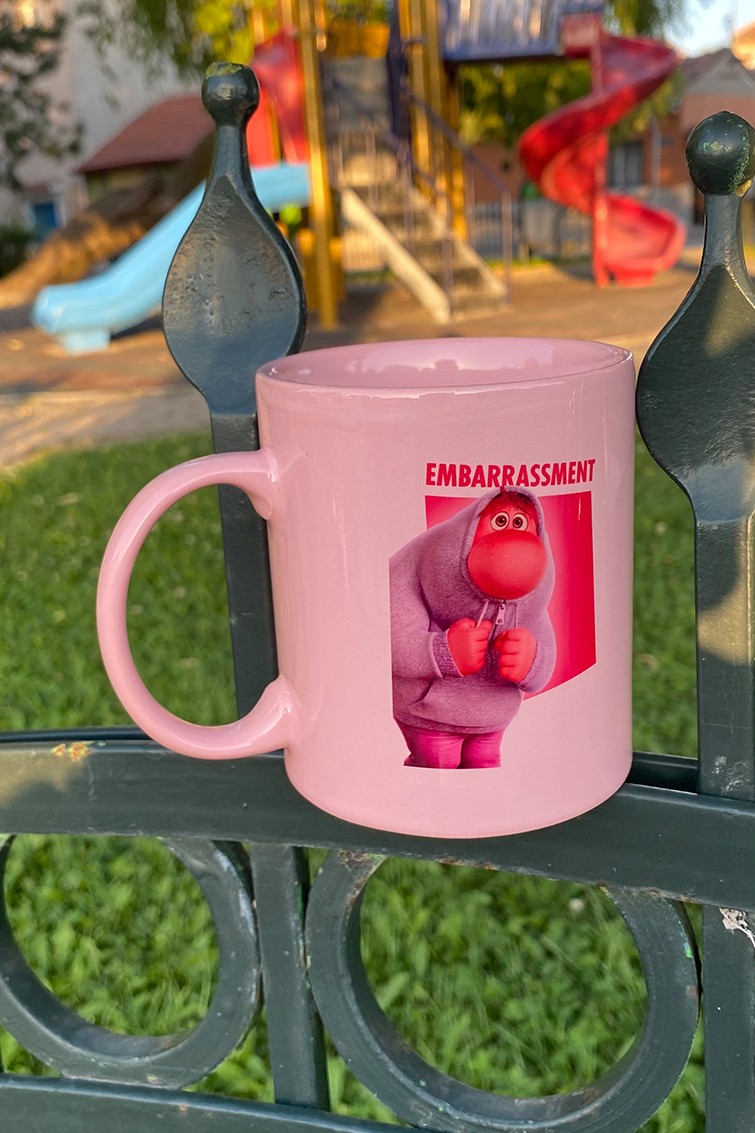 Kupa Bardak Pembe - Inside Out Embarressment Ters Yüz Utanç