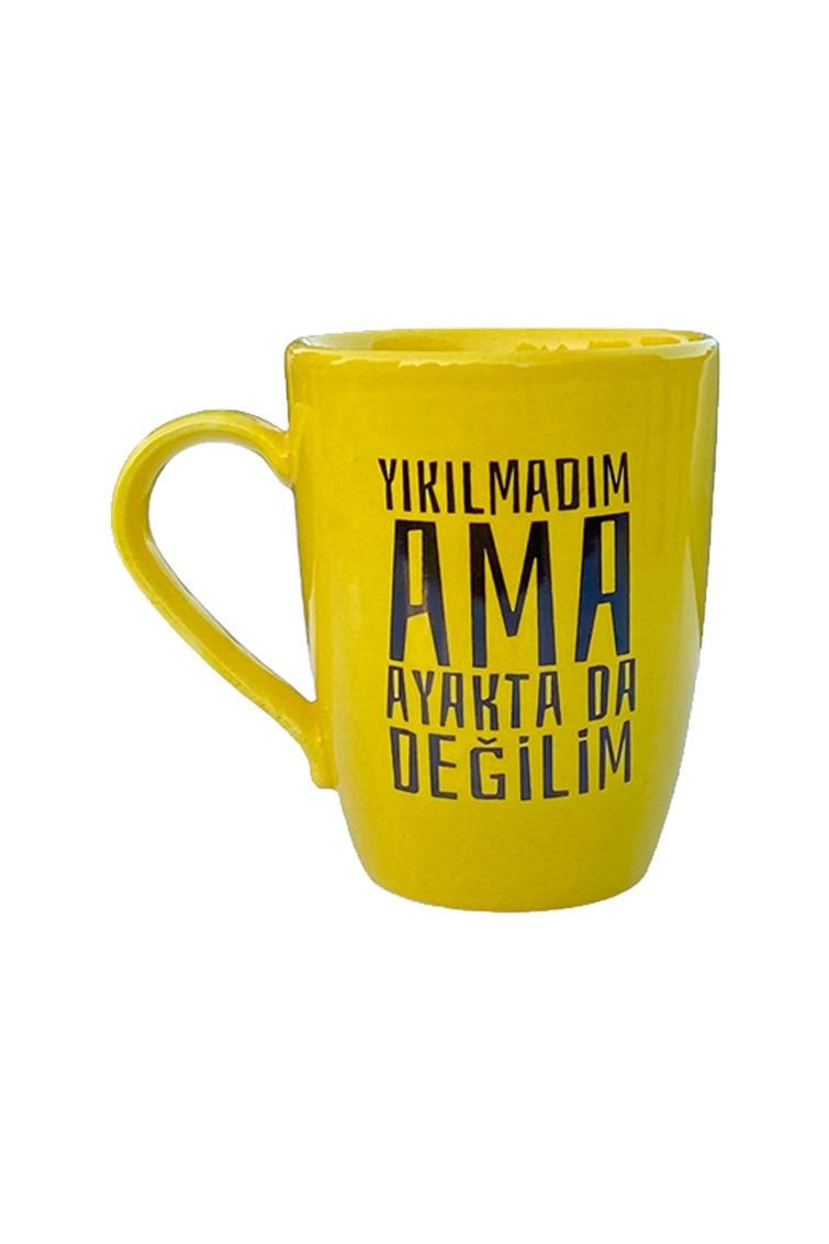 Oval Kupa - Yıkılmadım Ama Ayakta Da Değilim Sarı
