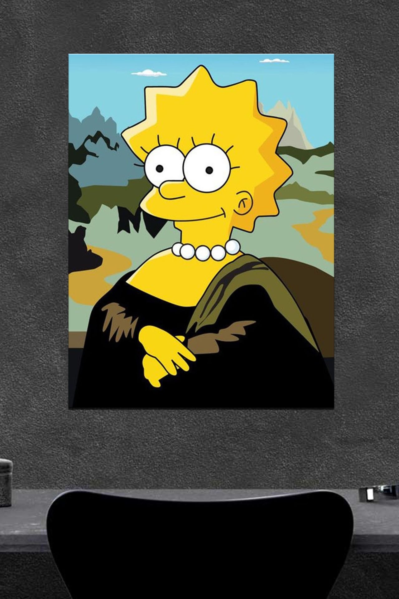 Simpsons Ahşap Poster