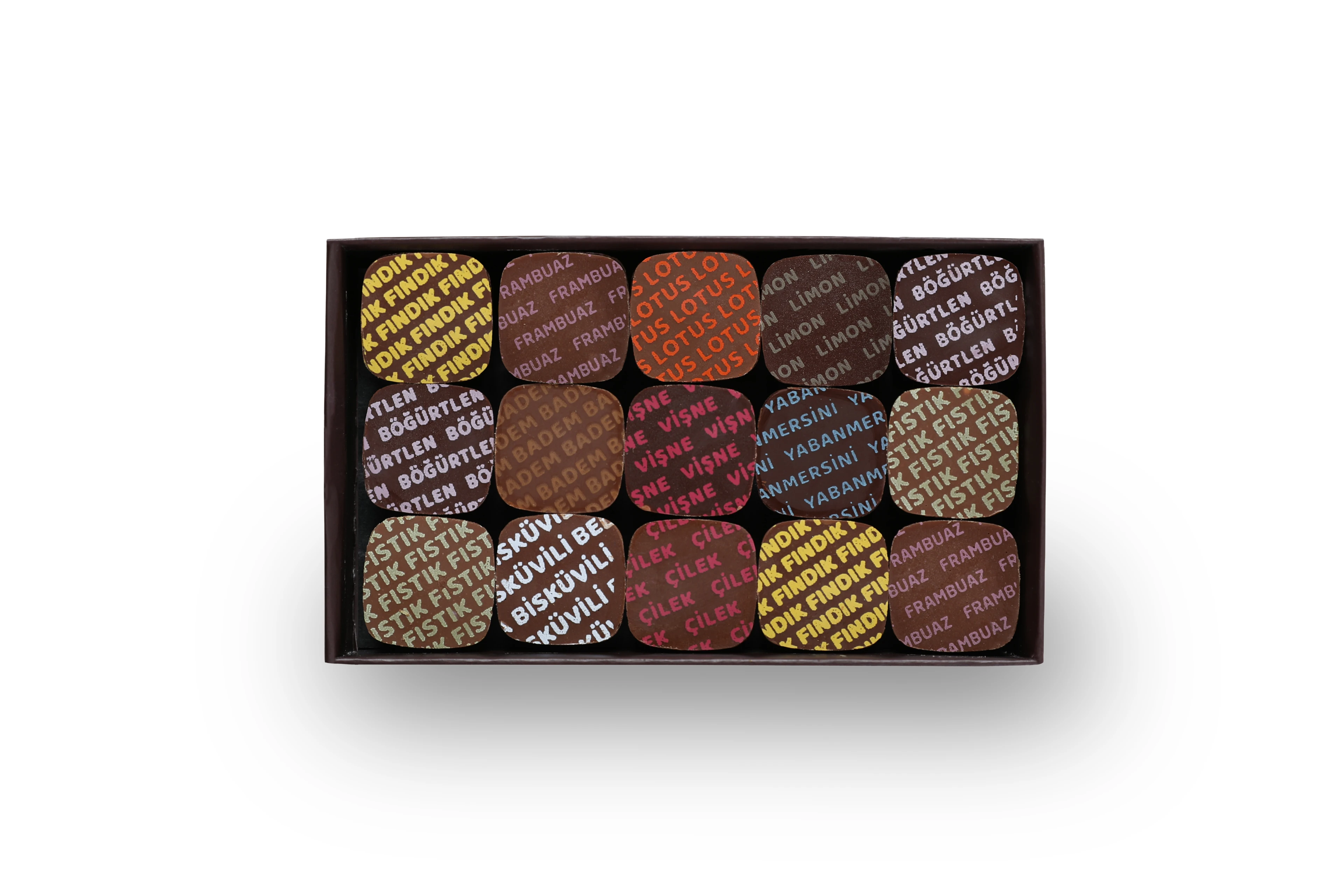 15'li Gourmet Trio – Gurme Üçlü Çikolata Kutusu 