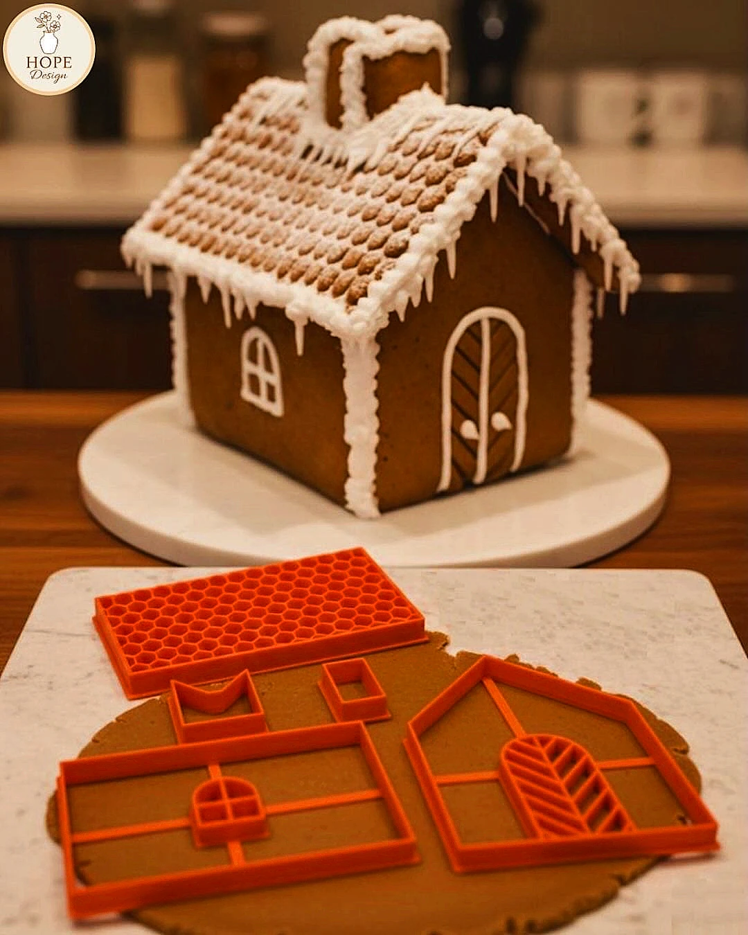 3D Baskı Zencefilli Gingerbread Kurabiye Evi Kalıbı
