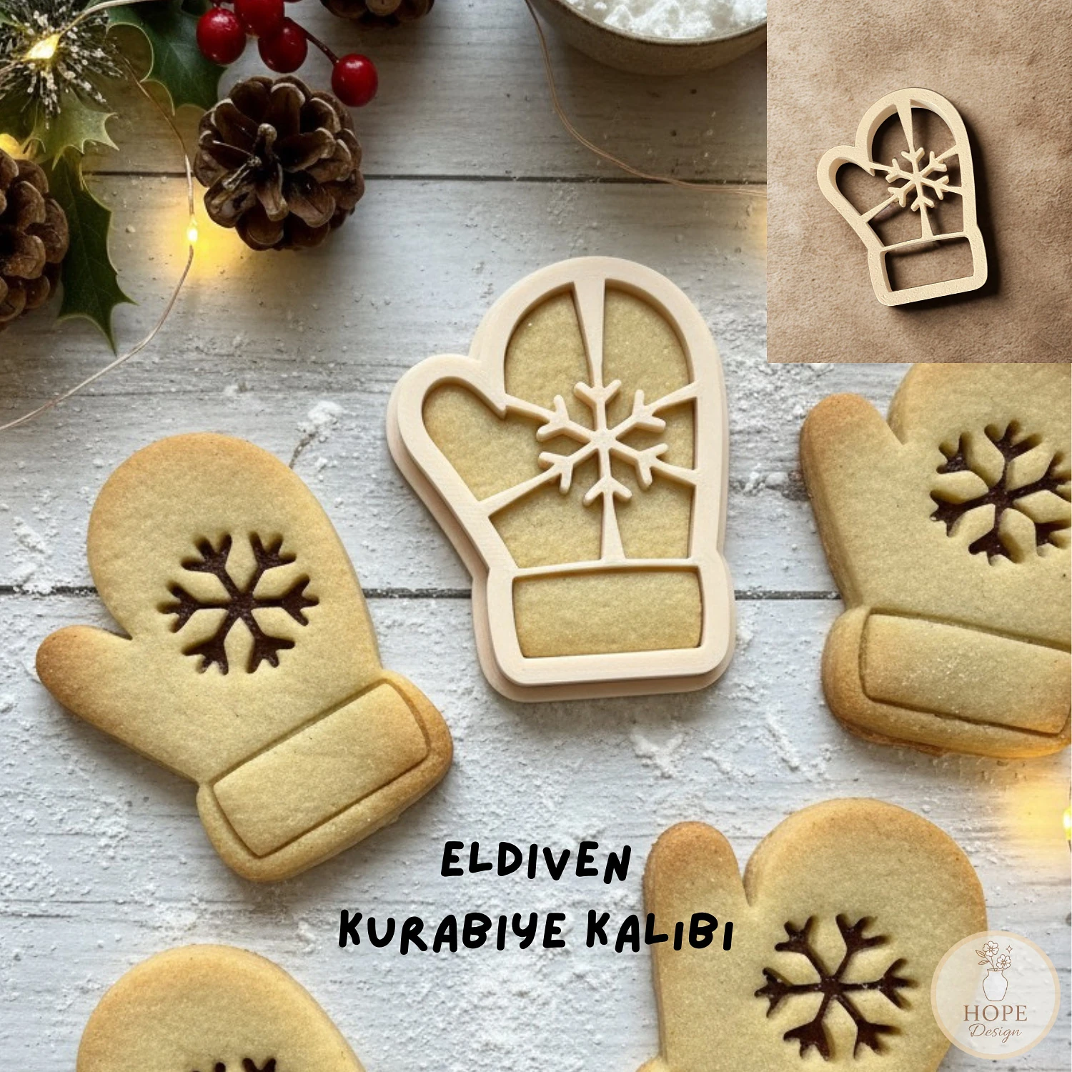 Eldiven Kurabiye Kalıbı