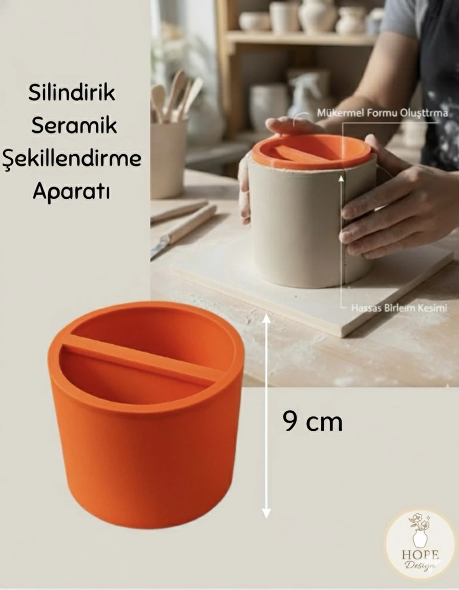 Silindirik Seramik Şekillendirme Aparatı