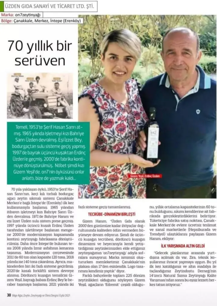 On7 Zeytinyağı Sofralarda
