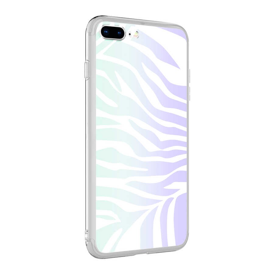 iPhone 7 Plus Kılıf Zore M-Blue Desenli Kılıf