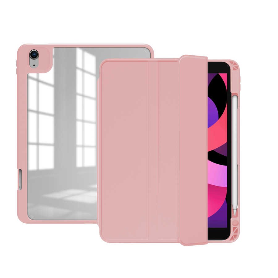 iPad Pro 12.9 2018 (3.Nesil) Kılıf Zore Nort Arkası Şeffaf Standlı Kılıf