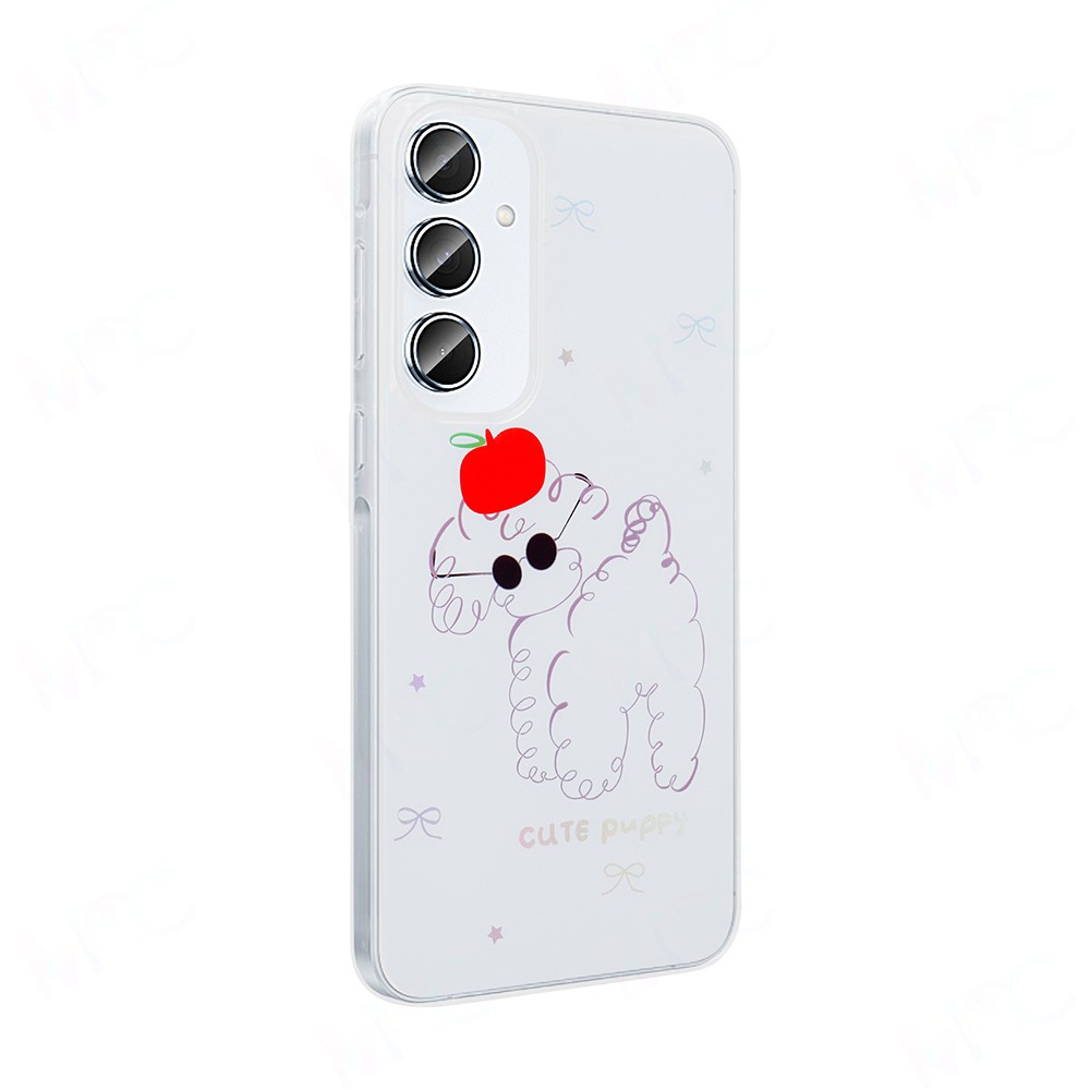 Galaxy S24 FE Kılıf Şeffaf Figürlü Zore Folk Sert Kapak
