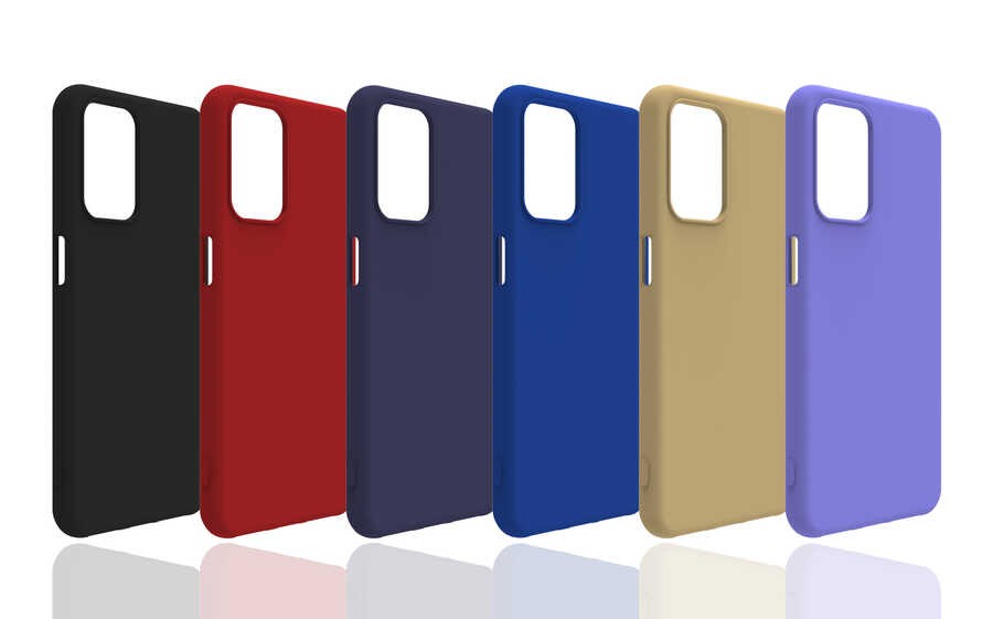 Oppo A55 4G Kılıf Zore Biye Silikon