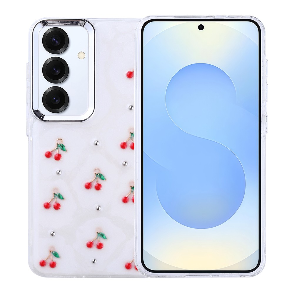 Galaxy S25 Plus Kılıf Airbag Tasarımlı Simli Şeffaf Zore Kutup Kapak