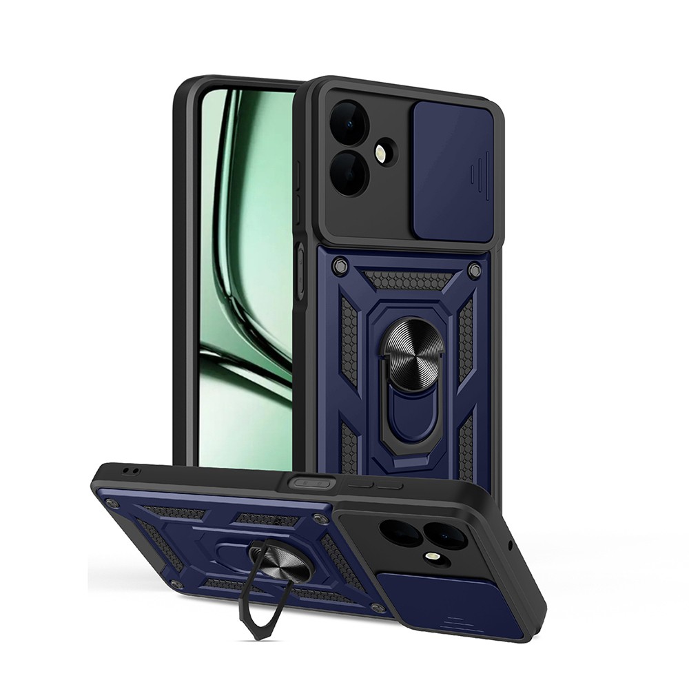Galaxy A07 Kılıf Magnetik Standlı Kamera Korumalı Zore Sürgülü Vega Kapak