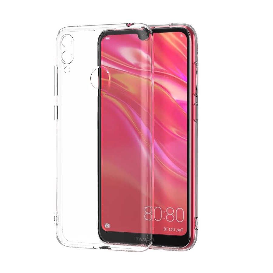 Huawei Y7 Prime 2019 Kılıf Zore Kamera Korumalı Süper Silikon Kılıf