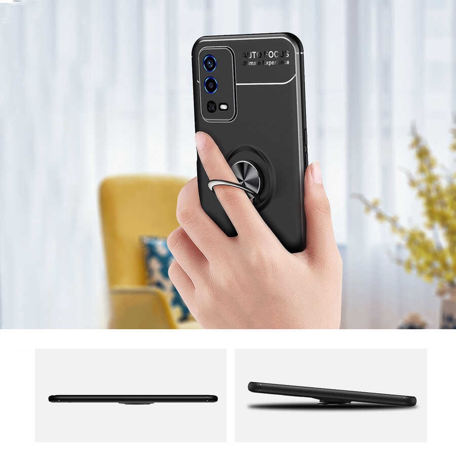 Oppo A55 4G Kılıf Zore Ravel Silikon Kılıf