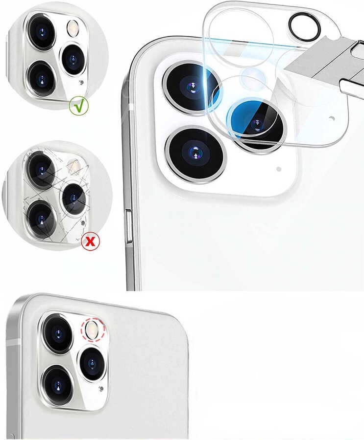 iPhone 13 Pro Max Zore Kamera Lens Koruyucu Cam Filmi